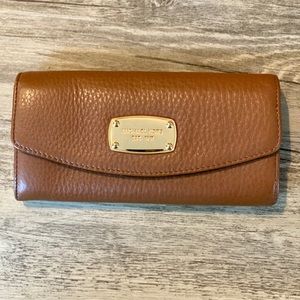 Michael Kors brown leather wallet
